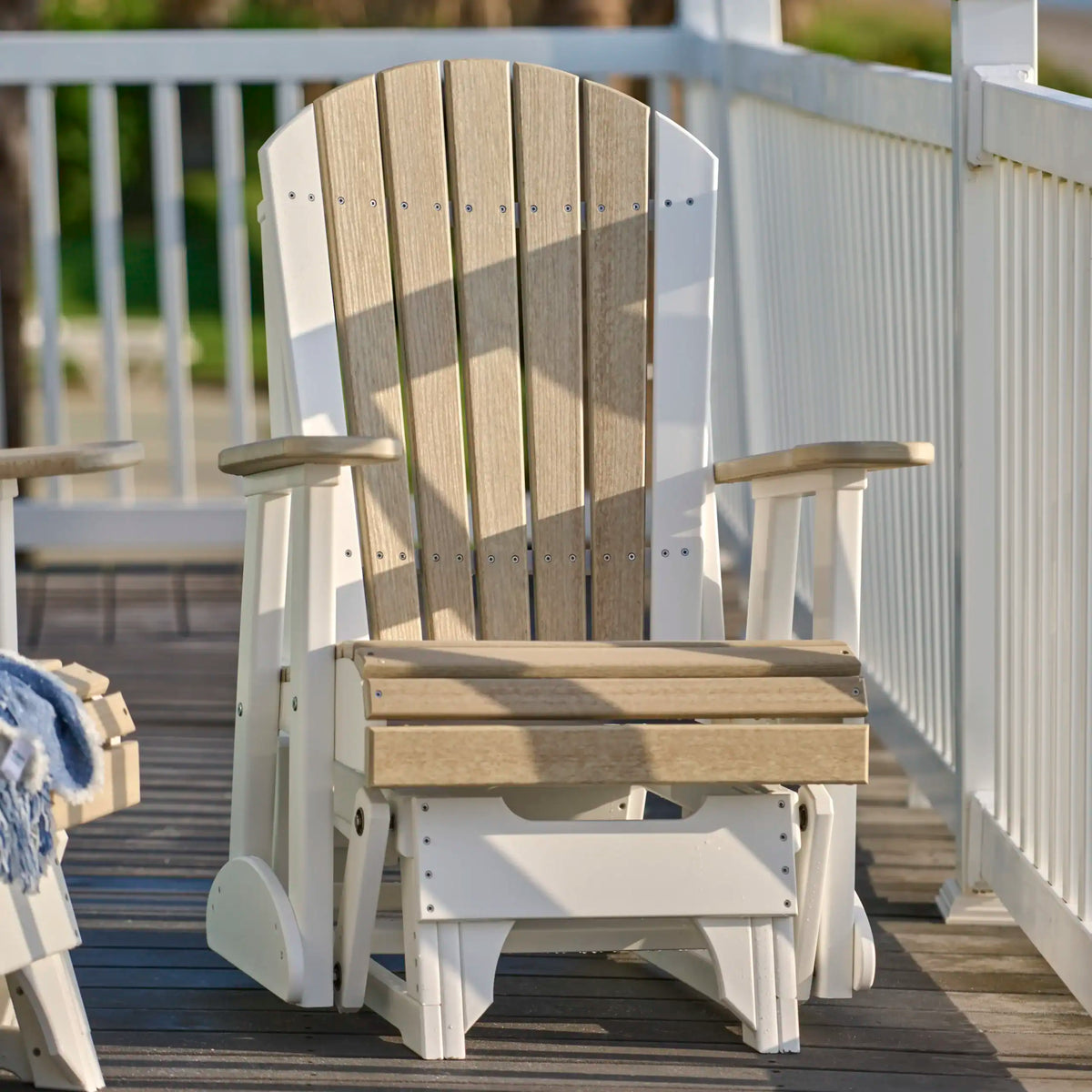 LuxCraft 2' Adirondack Glider Chair