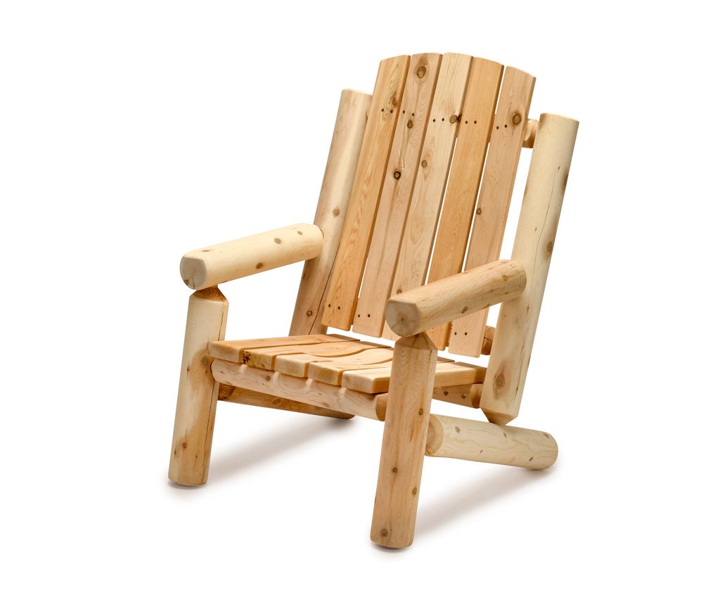 Leisurecraft Log 36" Round Coffee Table Set