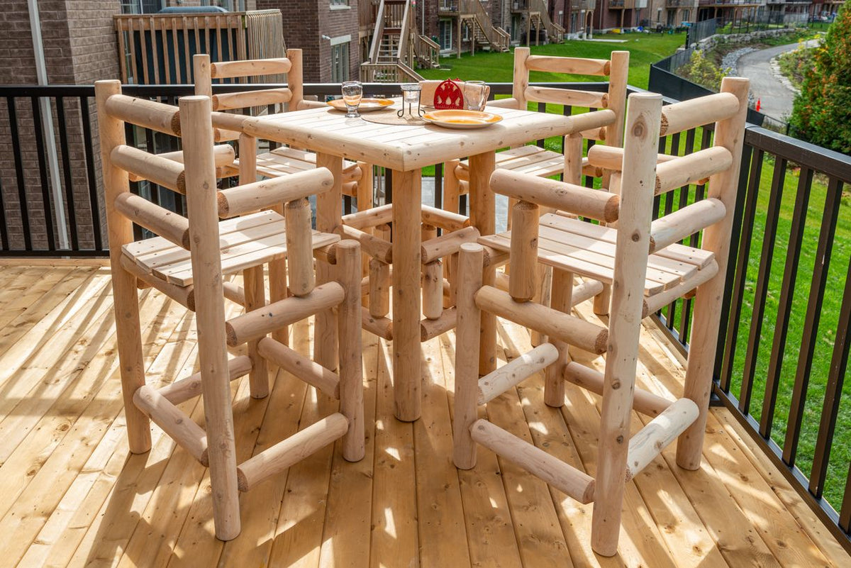 Leisurecraft 36" Square Bistro Table Set