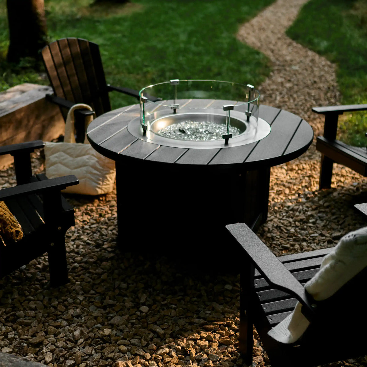 LuxCraft Lumin 46" Round Fire Table