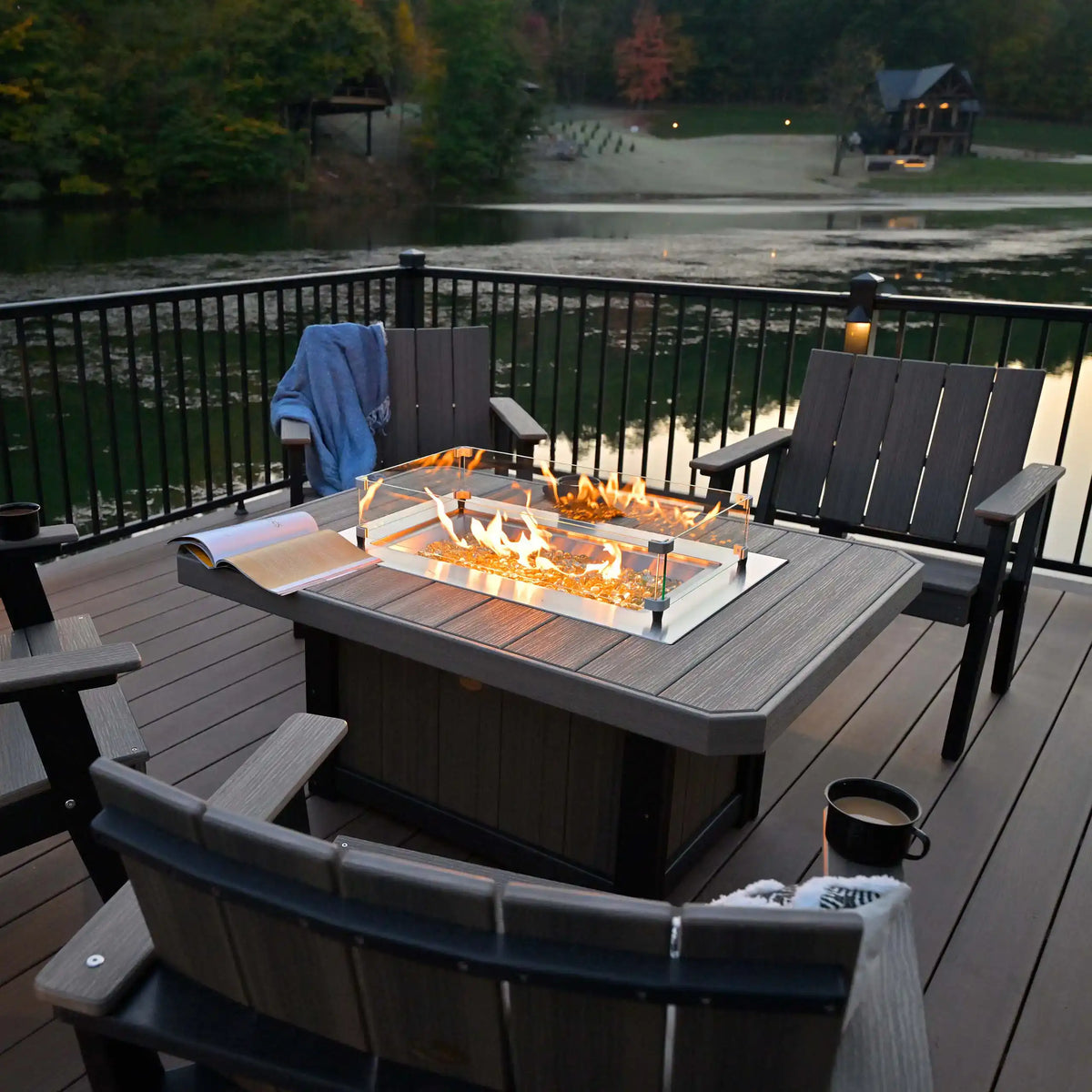 LuxCraft Lumin 51" Rectangular Fire Table