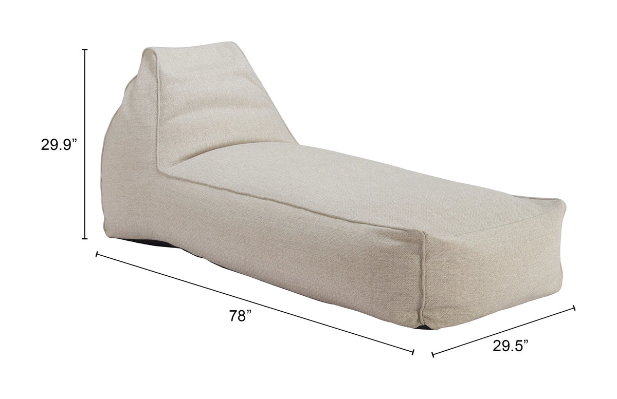 Kalm Chaise Lounge-Beige