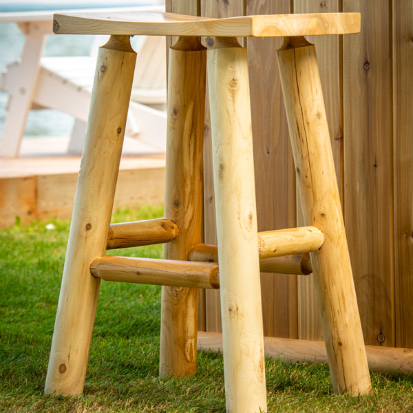 Leisurecraft Tropical Paradise Log Tiki Bar Set