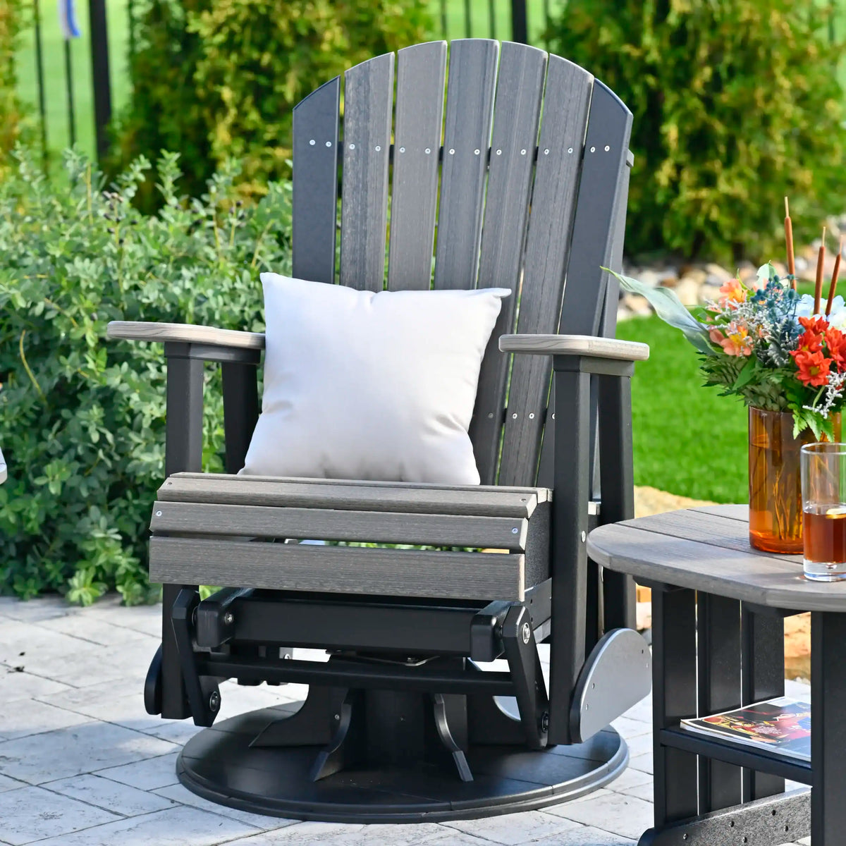 LuxCraft 2' Adirondack Swivel Glider