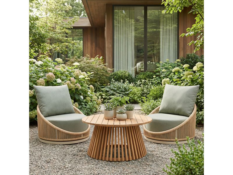 Cabana Swivel Chair Set